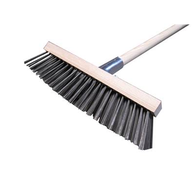 Balai Métallique Uadme 20 Cm - Brosse à Récurer En Acier Inoxydable - Pour Sols Durs, Mousse, Taches Tenaces - Manche En Pin