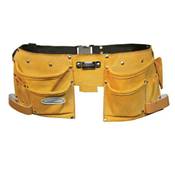 Ceinture porte-outils en daim avec 11 poches