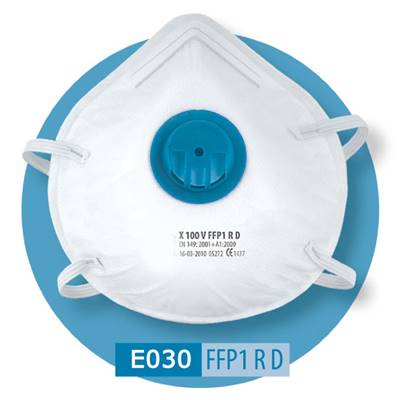 Masque anti-poussière FFP1 SL Coque Valve (Boîte de 10)